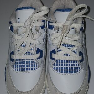 Nike Kids White and Blue Sneakers In Box